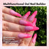 Makartt Poly Nail Gel-50ML Fondant Pink Gel Builder for Trendy Color Nail Extension Strengthener 3D Diy Hard Gel Manicure Nail Art Supplies Salon Home Stuff - Evallys.com # #