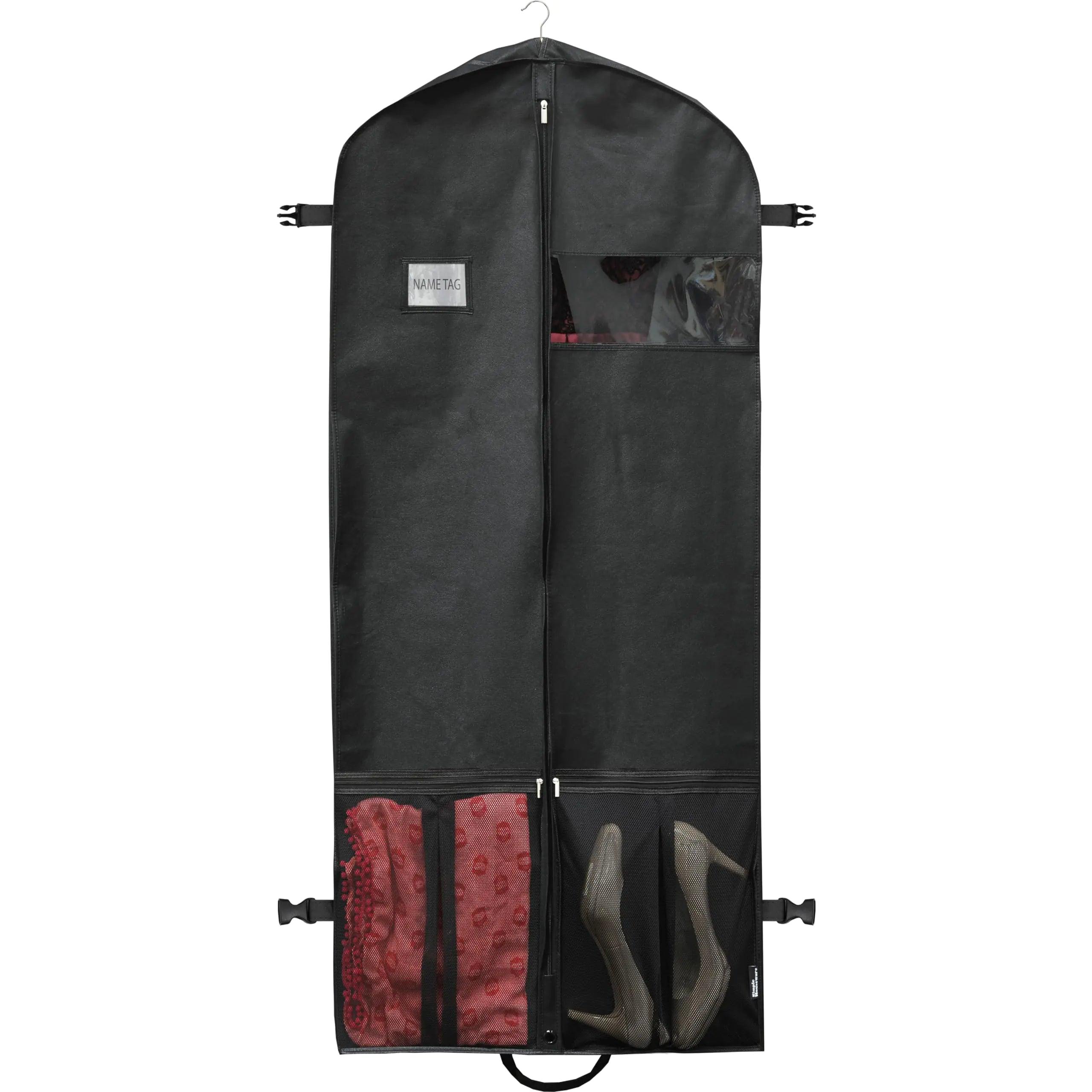 Simple Houseware 54-Inch Heavy Duty Garment Bag w/Pocket For Suits, Tuxedos, Dresses, Coats 54-Inch Long w/ Pocket - Evallys.com # #