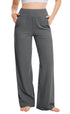 Yoga Pants Women Wide Leg Pants High Waist Stretch Dress Casual Sweatpants Lounge Pants with Pockets 31" Inseam X-Large Gray - Evallys.com # #