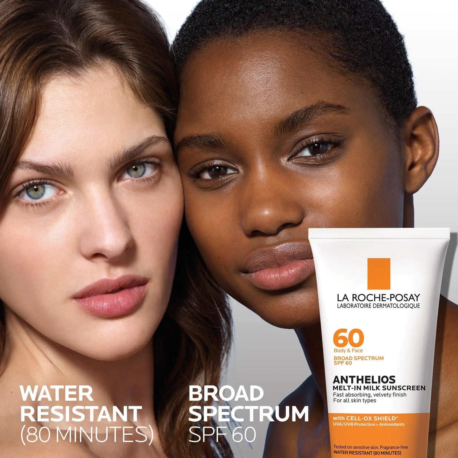 La Roche-Posay Anthelios Melt-In Milk Sunscreen SPF 60 | Sunscreen For Body & Face | Broad Spectrum SPF + Antioxidants | Oil Free Sunscreen Lotion | Lightweight & Fast Absorbing | Oxybenzone Free 3 Fl Oz (Pack of 1) - Evallys.com # #