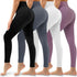 4 Pack Leggings for Women Butt Lift High Waisted Tummy Control No See-Through Yoga Pants Workout Running Leggings Assort193 XX-Large - Evallys.com # #