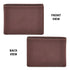 Real Leather Mens Bifold Wallet RFID Blocking Slim Minimalist Front Pocket - Thin & Stylish with ID Window in Gift Box (Nappa, Cognac) Cognac Nappa - Evallys.com # #