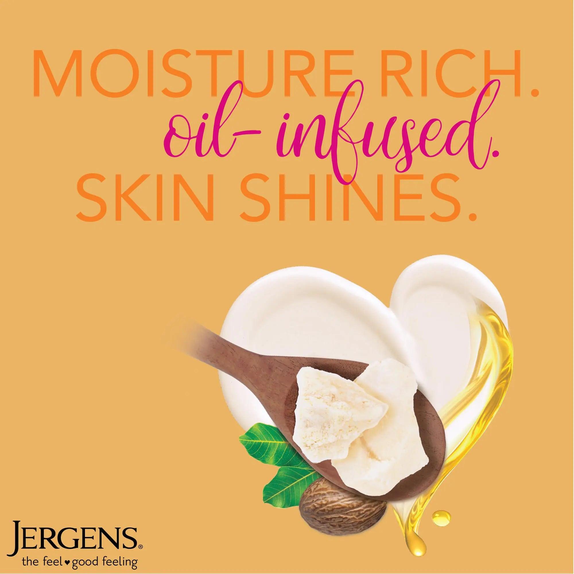 Jergens, Hand and Body Lotion, Shea Butter Deep Conditioning Moisturizer, 3X More Radiant Skin, with Pure Shea Butter, Dermatologist Tested, 3 Oz, Pack of 8 3 Ounce (Pack of 8) - Evallys.com # #