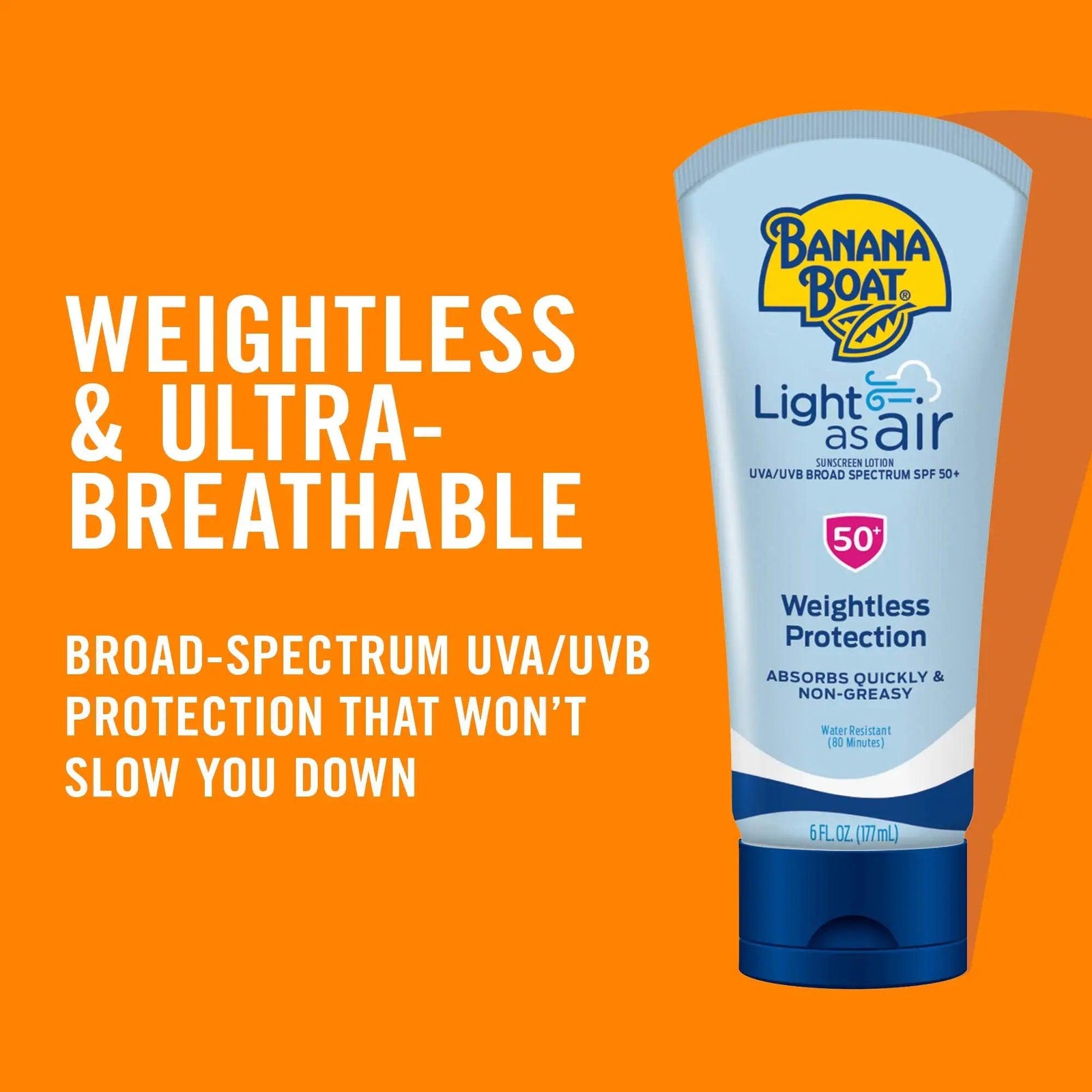 Banana Boat Light As Air Sunscreen Lotion SPF 50 Twin Pack and Sport Ultra SPF 50 Sunscreen Lotion Bundle 6 Fl Oz (Pack of 2) Lotion + SPF 50 Lotion - Evallys.com # #