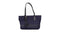 Burberry Small Navy Blue Branded Econyl Nylon Tote Bag - Evallys.com # #