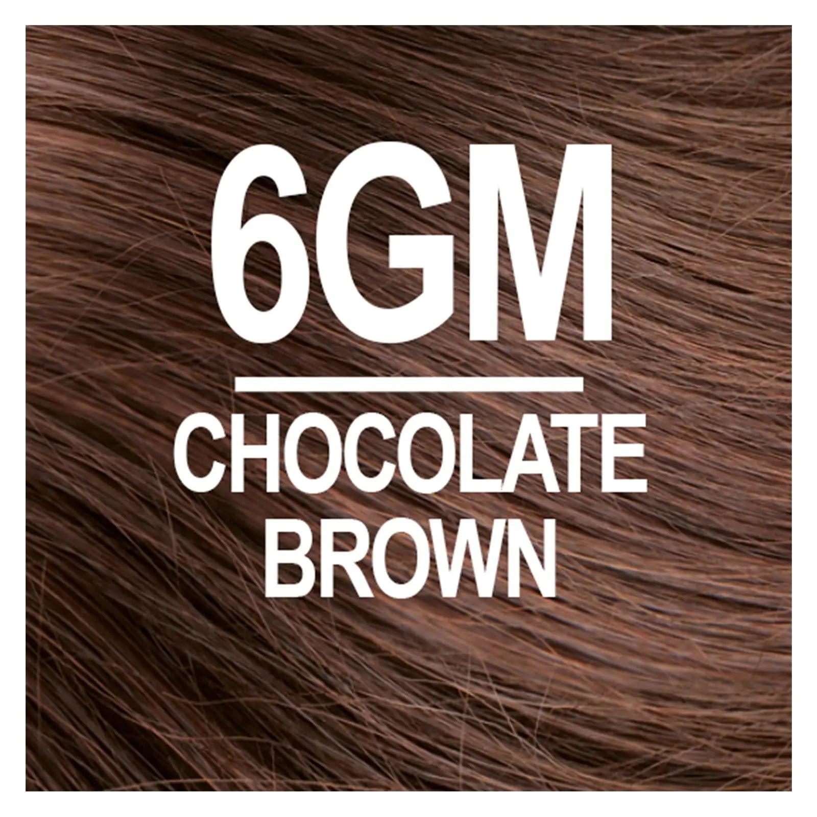 Naturtint Permanent Hair Color 6GM Chocolate Brown (Pack of 6), Ammonia Free, Vegan, Cruelty Free, up to 100% Gray Coverage, Long Lasting Results (Packaging may vary) - Evallys.com # #