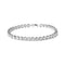 .925 Sterling Silver 1/4 Cttw Miracle-Set Diamond Starburst Round Link Tennis Bracelet (I-J Color, I2-I3 Clarity) - Size 7.25" - Evallys.com # #