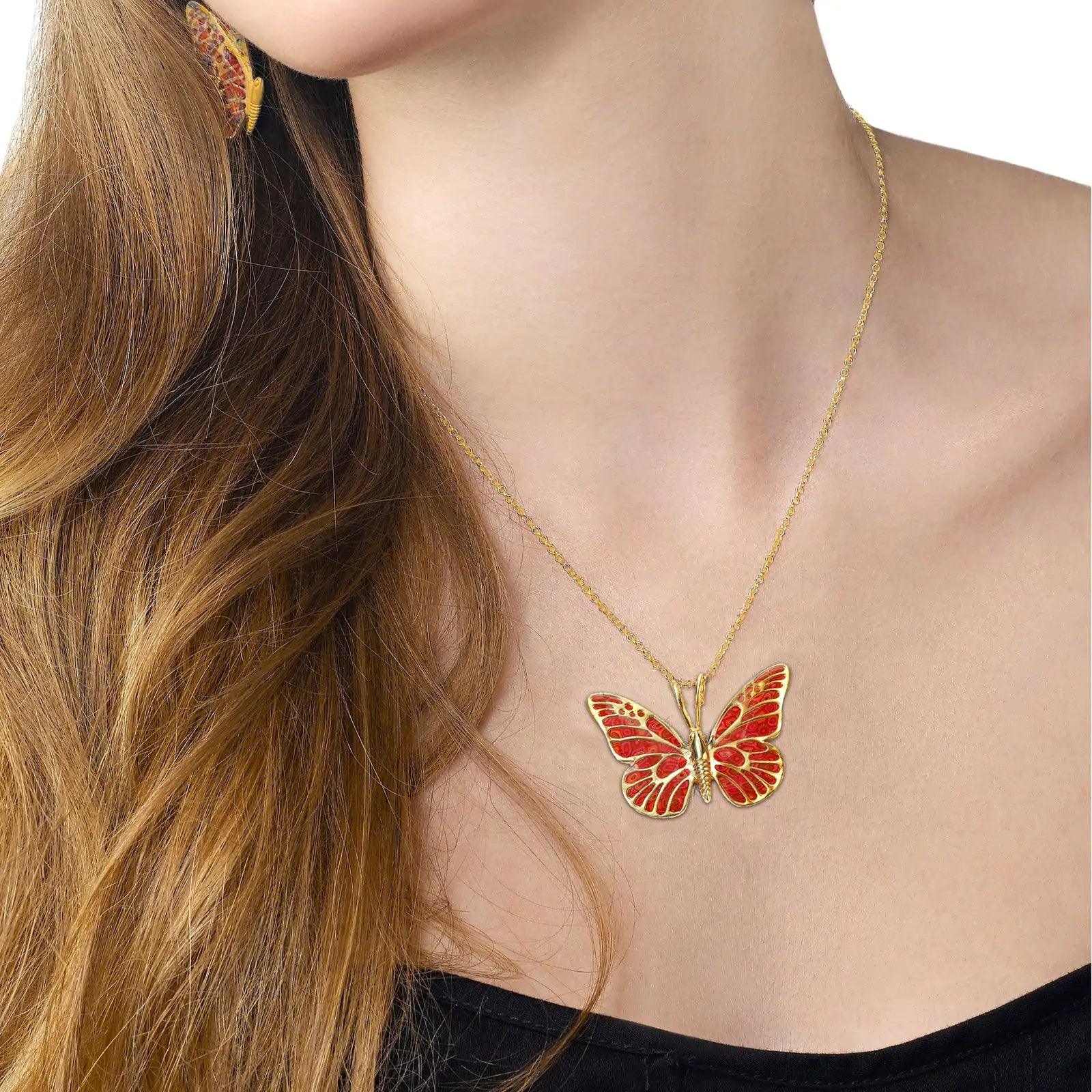 Handcrafted Butterfly Necklace - Evallys.com # #