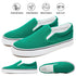 Women's Slip on Shoes Canvas Sneakers Loafers Non Slip Shoes Low Top Casual Shoes 9.5 Dark Green - Evallys.com # #