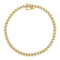 2Micron 10KT Yellow Gold Plated Sterling Silver Diamond S-Link Bracelet (2 cttw, J-K Color, I2-I3 Clarity) - Evallys.com # #