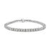 .925 Sterling Silver 1.0 Cttw Diamond Square Frame Miracle-Set Tennis Bracelet (I-J Color, I3 Clarity) - 8" - Evallys.com # #