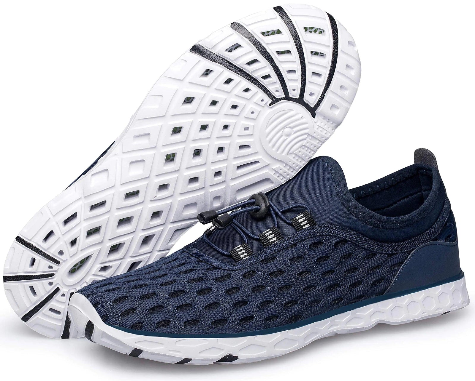 DOUSSPRT Men's Water Shoes Quick Drying Sports Aqua Shoes 12.5 Darkblue - Evallys.com # #