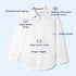 French Toast Boys' Expandable Collar Button Down Dress Shirt with Long Sleeves (Standard & Husky) 3T Light Blue - Evallys.com # #