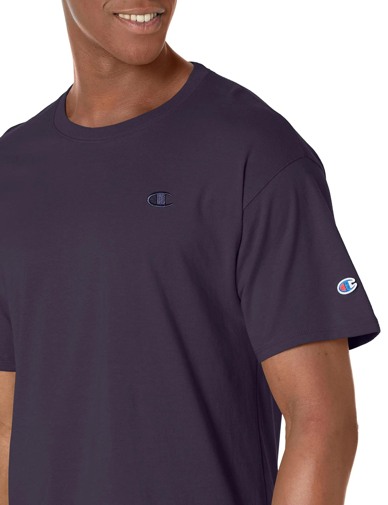 Champion Men'S Classic T-Shirt, Everyday Tee For Men, Comfortable Soft Men'S T-Shirt (Reg. Or Big & Tall) X-Large Navy - Evallys.com # #