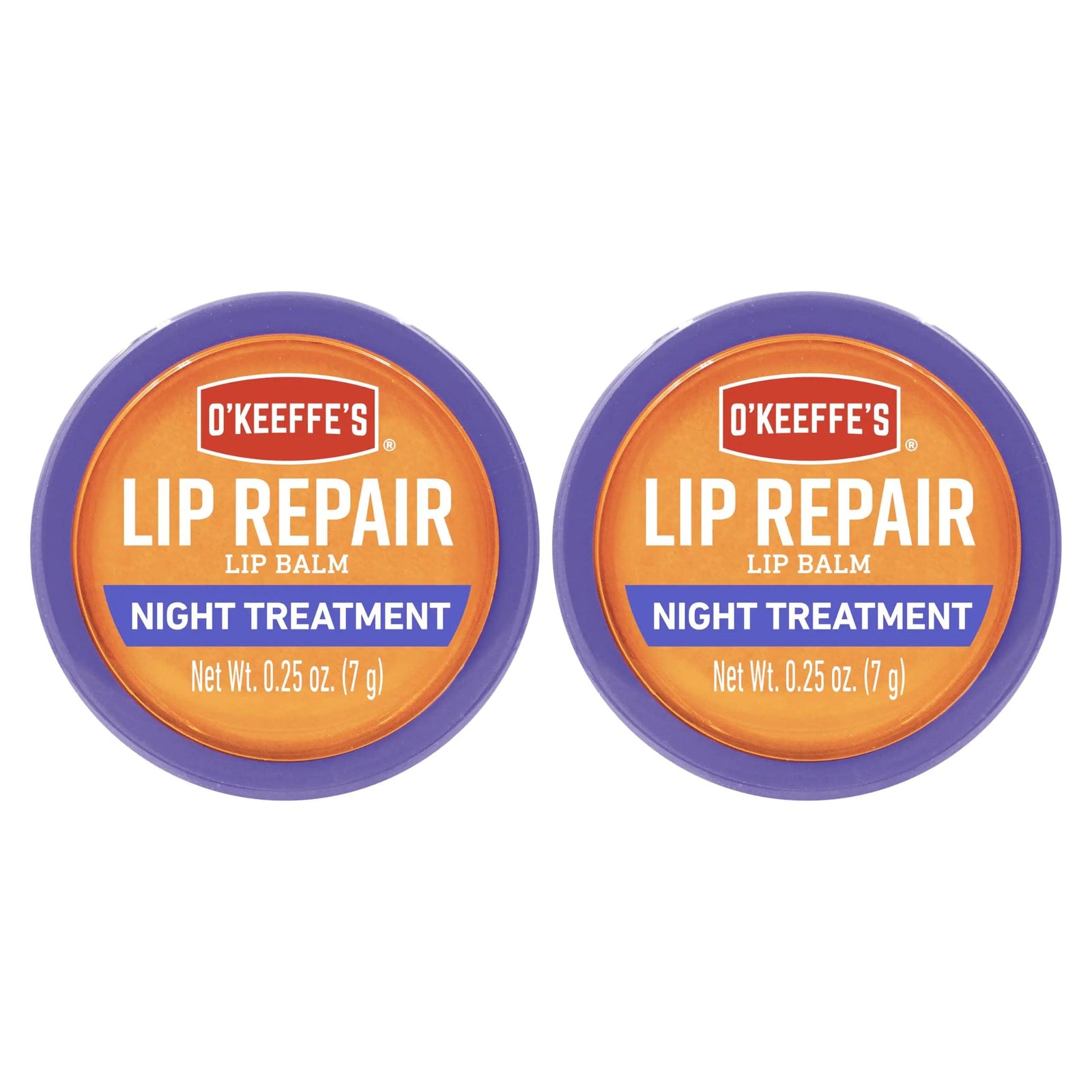 O'Keeffe's Lip Repair Night Treatment Lip Balm, 0.25 Ounce Jar, (Pack of 2) 2 - Pack - Evallys.com # #