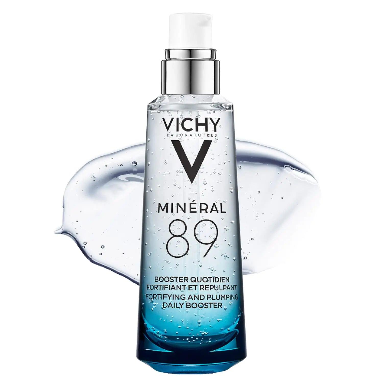 Vichy Mineral 89 Fortifying & Hydrating Daily Skin Booster | Pure Hyaluronic Acid Serum For Face | Plumps & Hydrates | Repairs Skin Barrier| Lightweight Moisturizing Gel | Fragrance Free & Oil-Free Face Serum 2.5 Fl Oz (Pack of 1) - Evallys.com # #