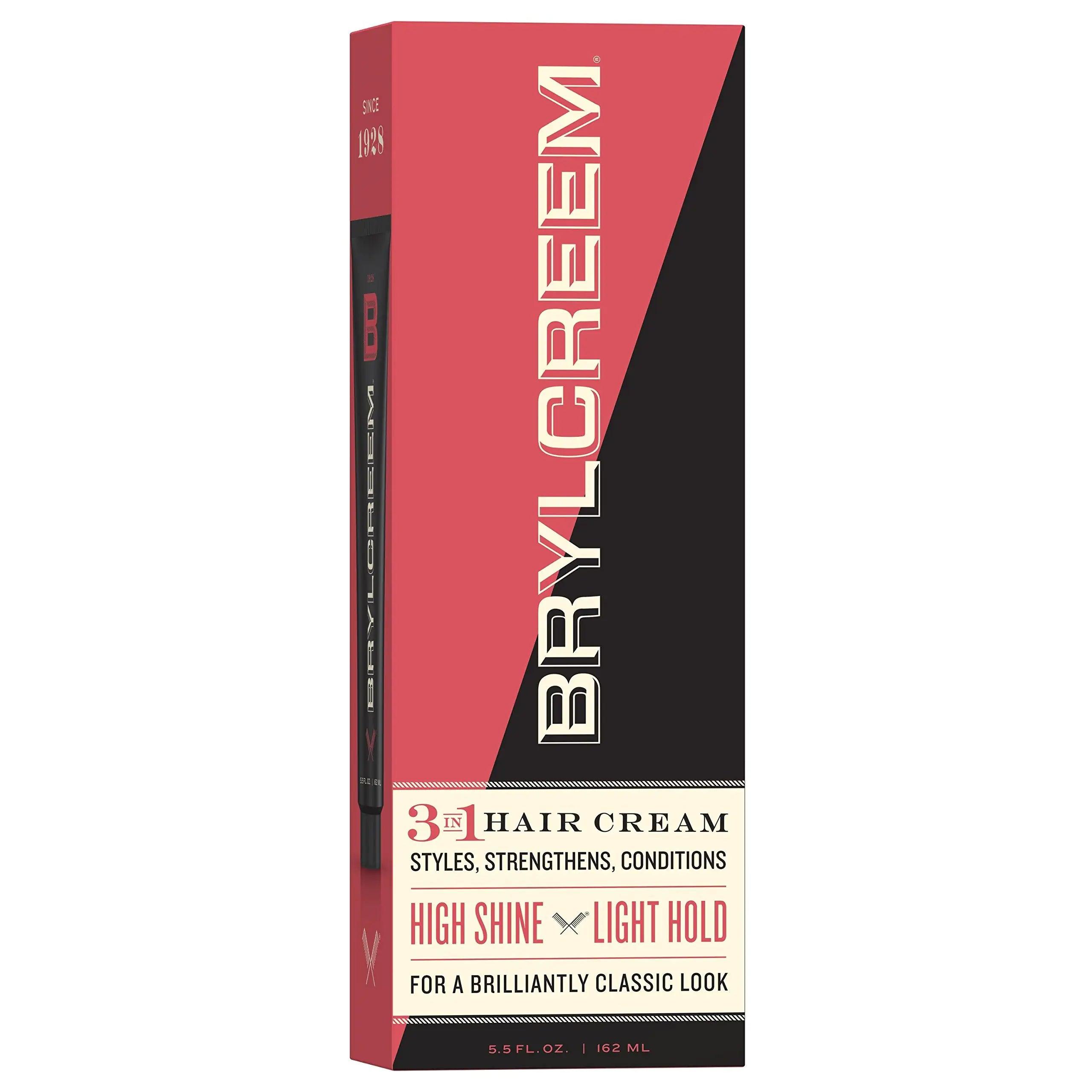 Brylcreem 3-in-1 Original High Shine Men's Hair Cream for Styling, Strengthening, and Conditioning, Alcohol-Free, 5.5 Ounce - Evallys.com # #