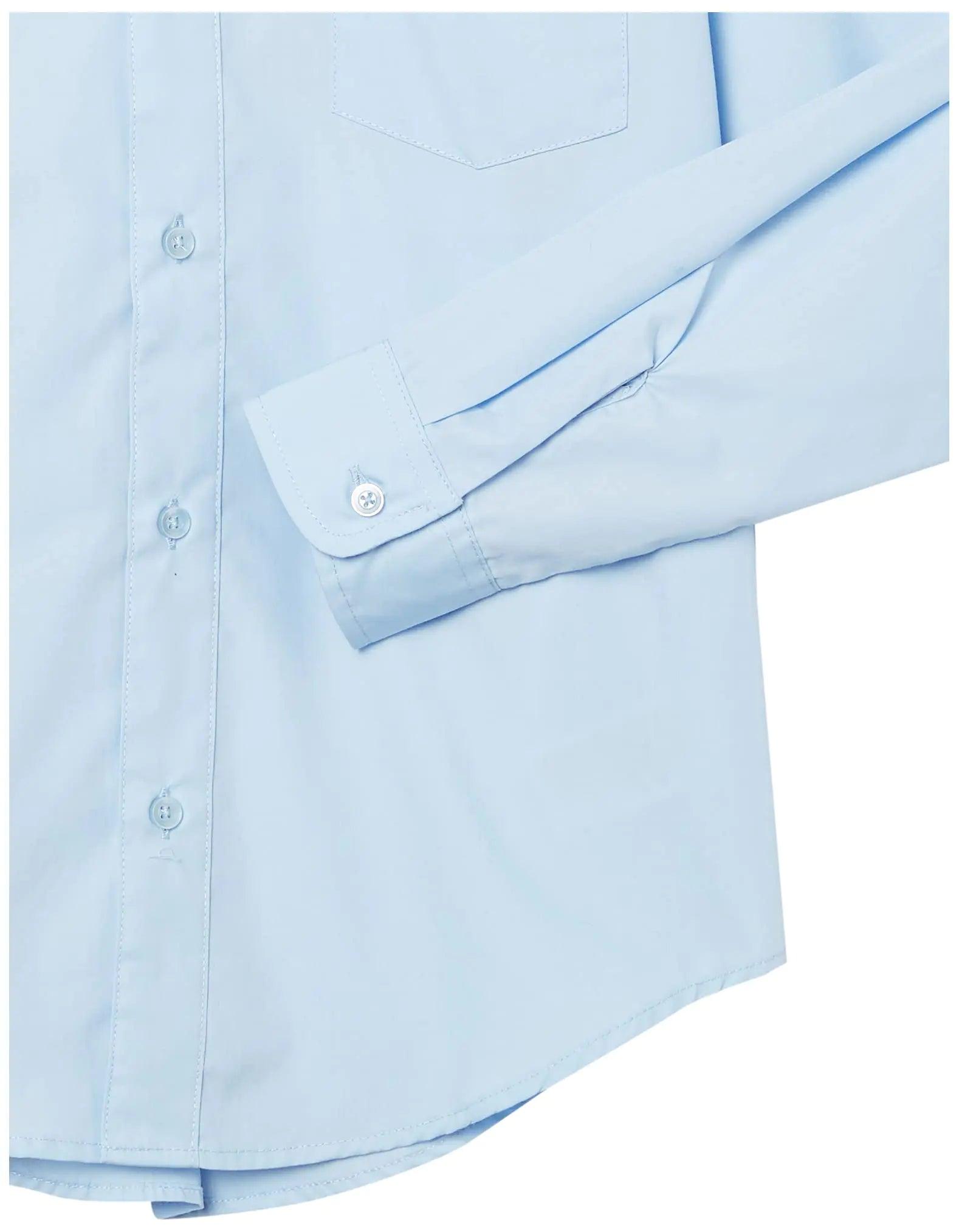 French Toast Boys' Expandable Collar Button Down Dress Shirt with Long Sleeves (Standard & Husky) 3T Light Blue - Evallys.com # #