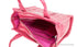 Marc Jacobs The Shiny Crinkle Mini Magenta Leather Tote - Evallys.com # #