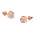 10K Rose Gold 0.40 Cttw Round Brilliant-Cut Near Colorless Diamond Miracle-Set Stud Earrings with Screw Backs (J-K Color, I2-I3 Clarity) - Evallys.com # #