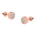 10K Rose Gold 0.40 Cttw Round Brilliant-Cut Near Colorless Diamond Miracle-Set Stud Earrings with Screw Backs (J-K Color, I2-I3 Clarity) - Evallys.com # #