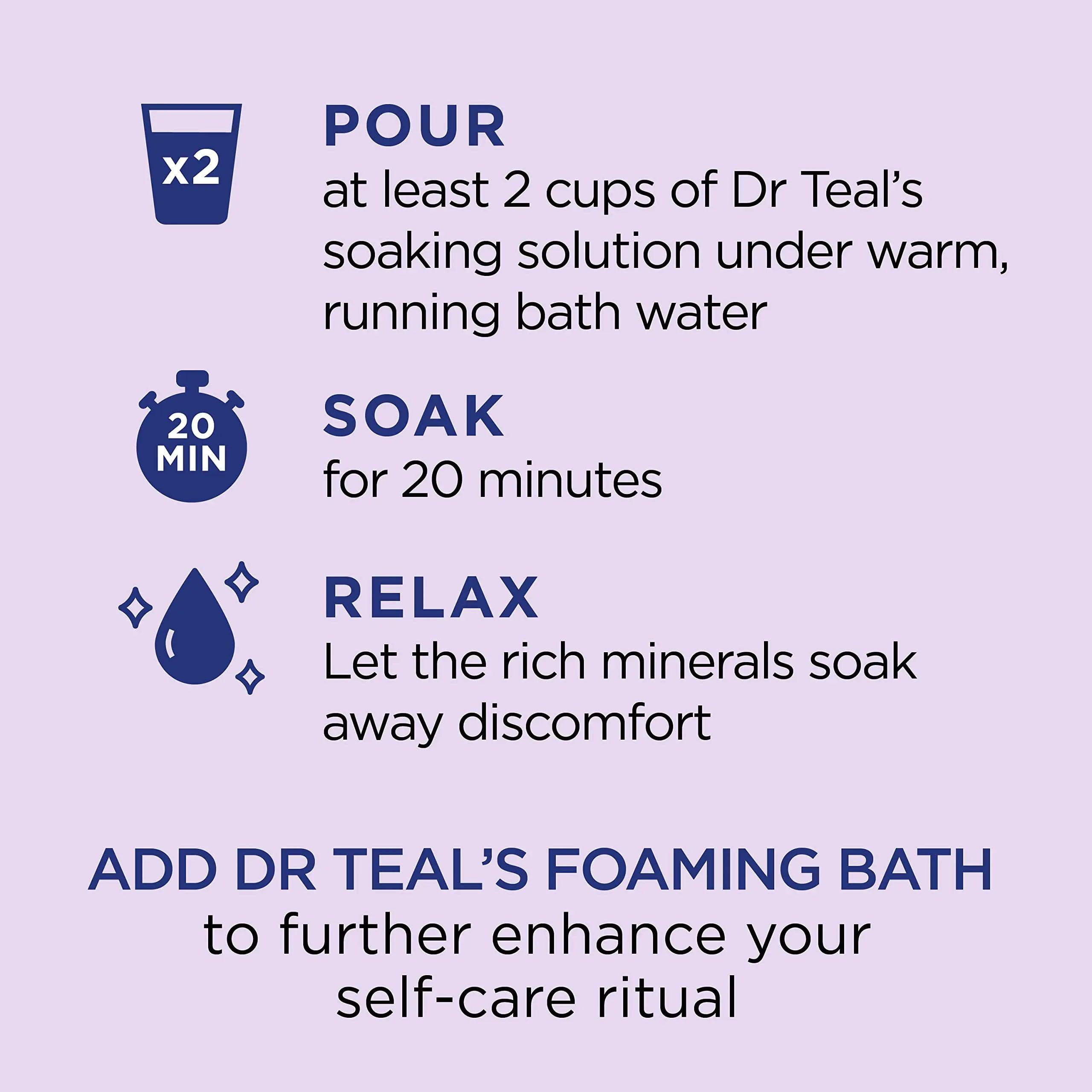 Dr Teal's Pure Epsom Salt, Soothe & Sleep with Lavender, 3 lb (Pack of 4) (Packaging May Vary) - Evallys.com # #