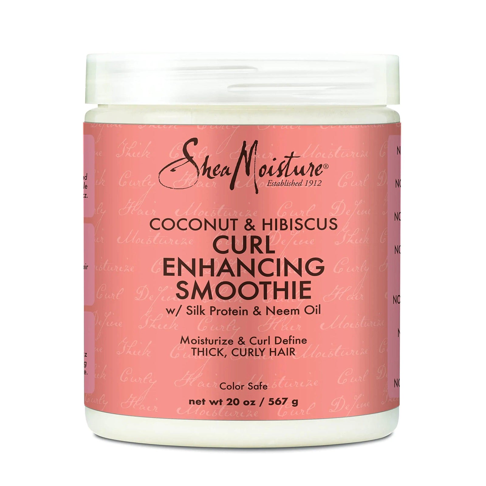 SheaMoisture Curl Enhancing Smoothie Hair Cream for Thick, Curly Hair Coconut and Hibiscus Sulfate Free and Paraben Free Curl Cream 20 oz - Evallys.com # #